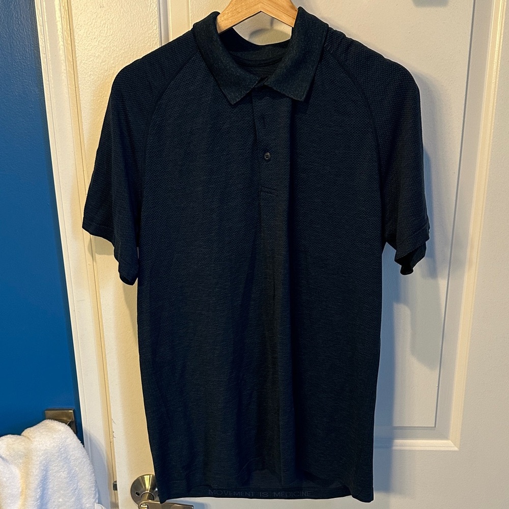 Lululemon Mens Metal Vent Tech Polo True Navy